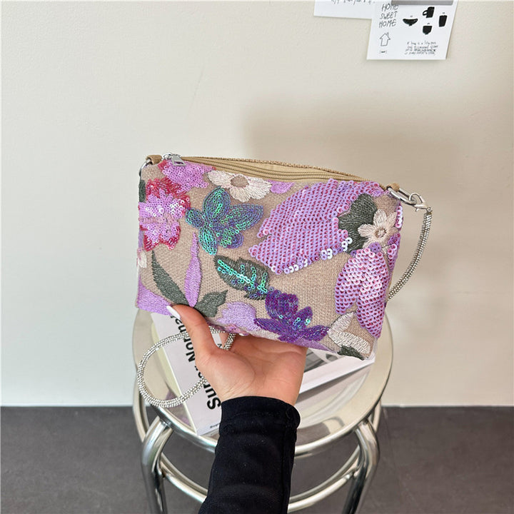 WoFloral Embellished Clutch Purse Bowlift