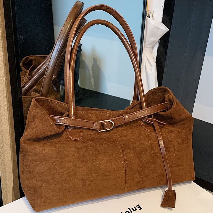 Suede Tote Bag Bowlift