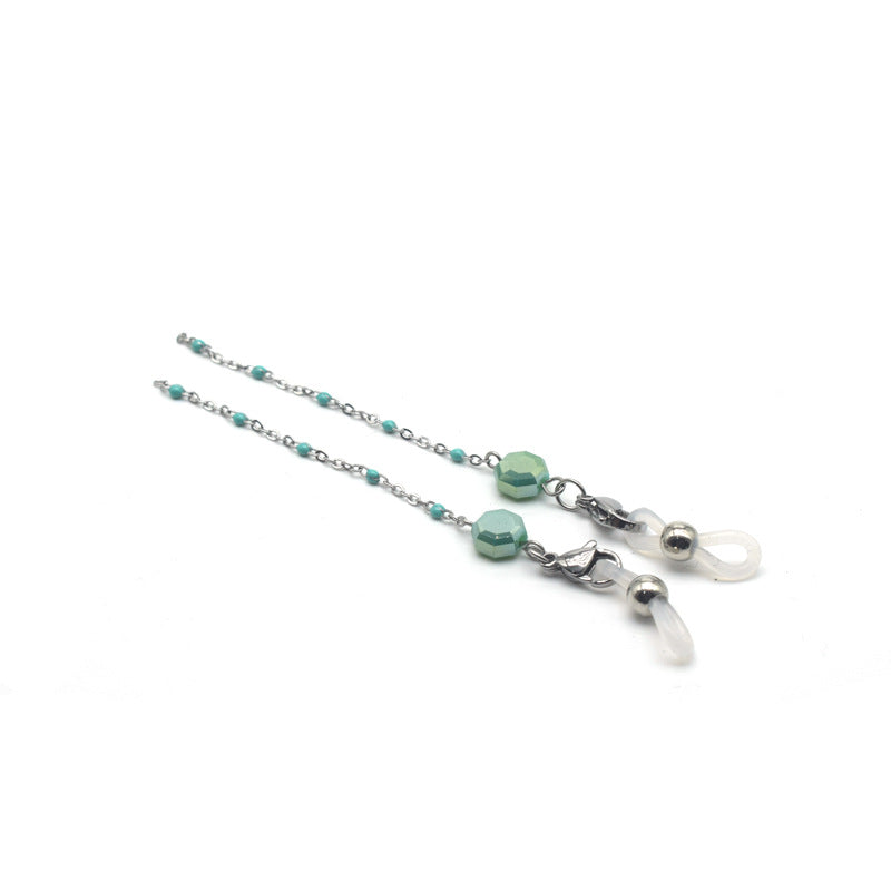 Decorative Chain Necklace with Beaded Accents Bowlift