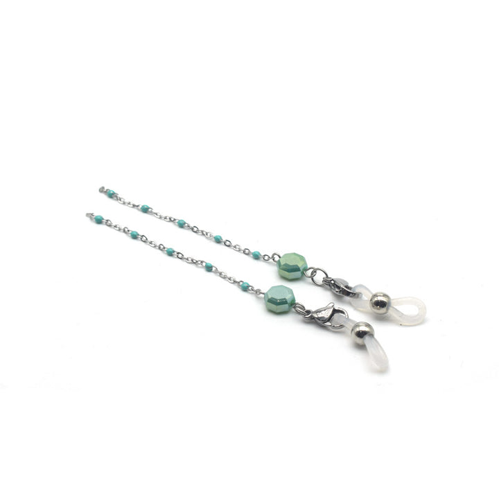 Decorative Chain Necklace with Beaded Accents Bowlift