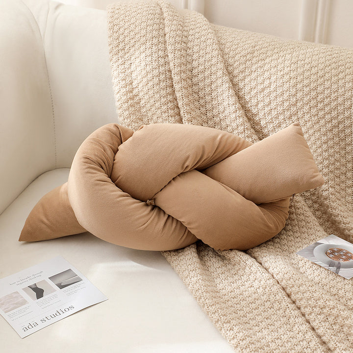 Soft Knotted Decorative Pillow