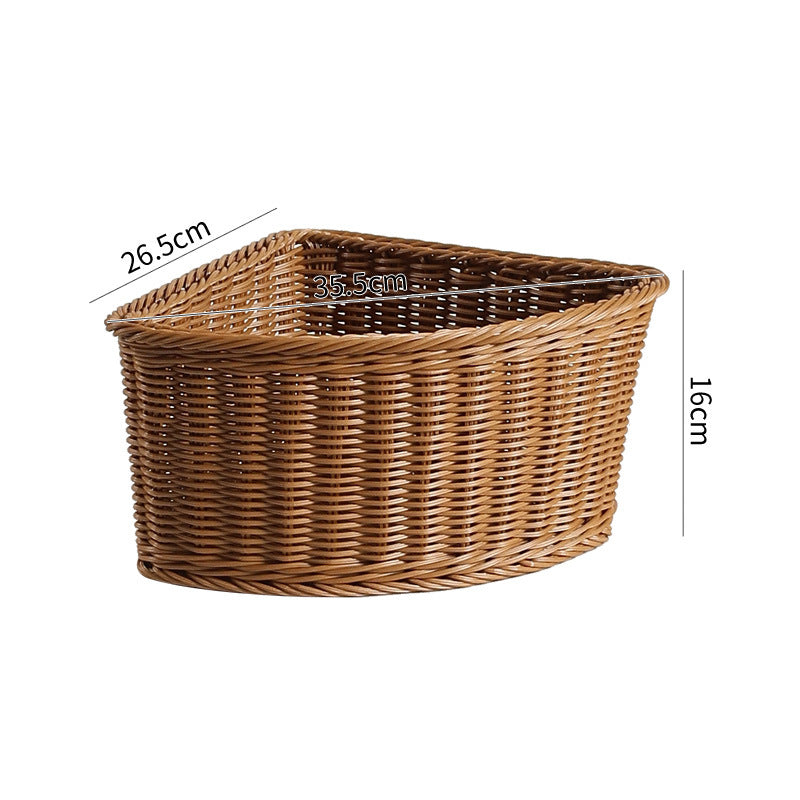 Corner Woven Storage Basket Bowlift