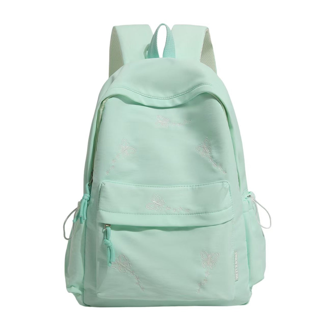 Embroidered Butterfly Pattern Backpack Bowlift