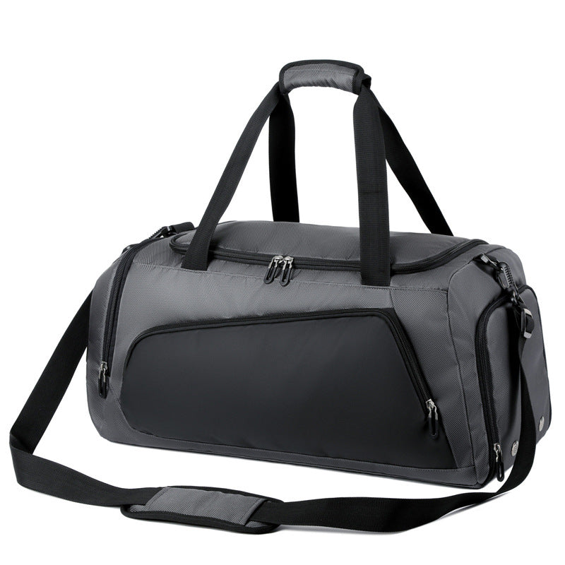 Unisex sporty travel bag with reinforced bottom and ventilation compartments Bowlift