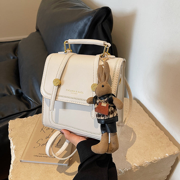 Vintage-Inspired Structured Satchel Bag Bowlift