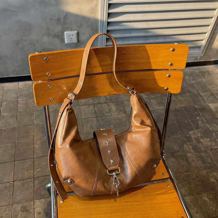 WoChic Leather Hobo Bag Bowlift