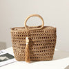 Handbag Made of Crocheted Natural Material Bowlift