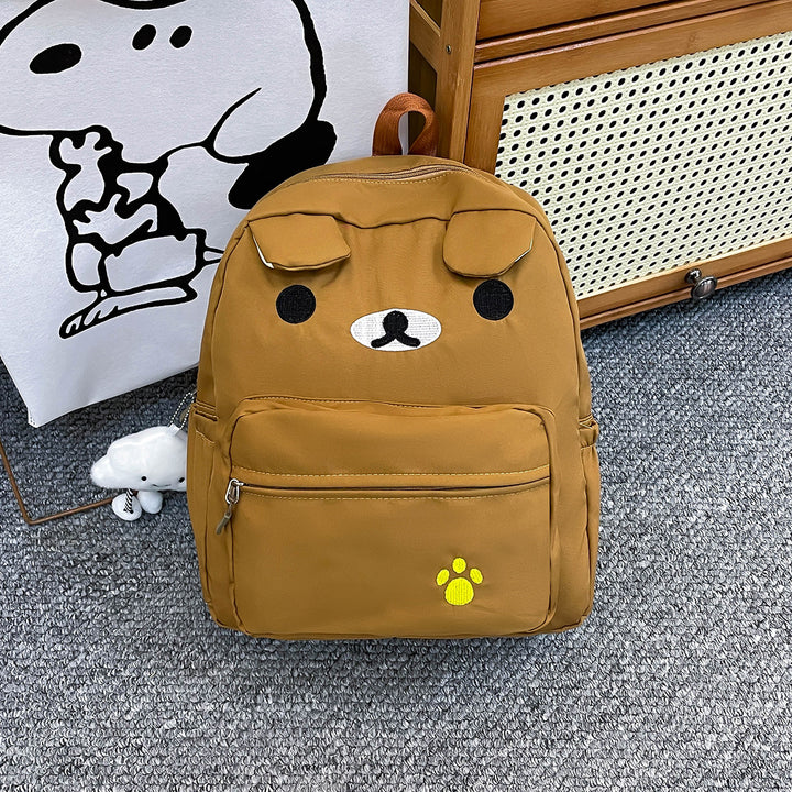 Cute Animal Face Plush Backpack Bowlift