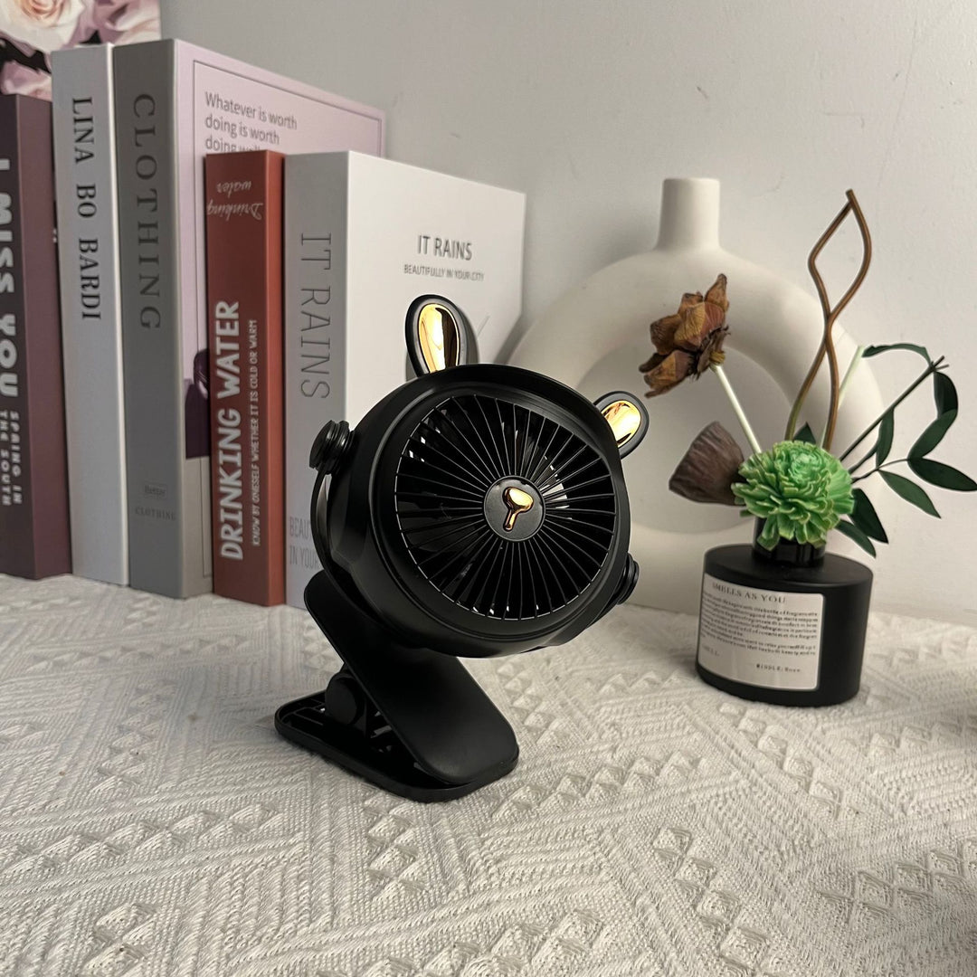 Cute Animal-Themed Portable Desk Fan Bowlift