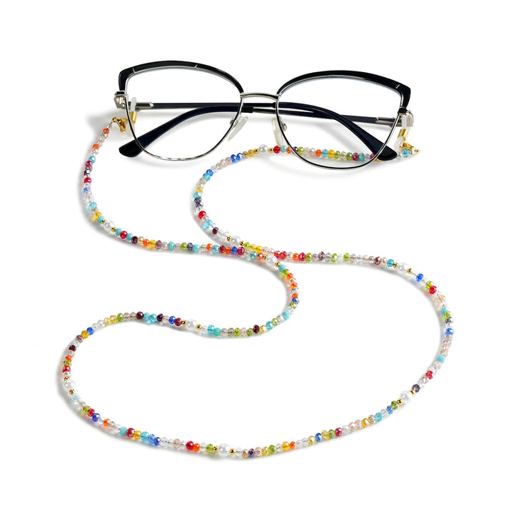 Decorative Colorful Beaded Eyewear Chain Bowlift