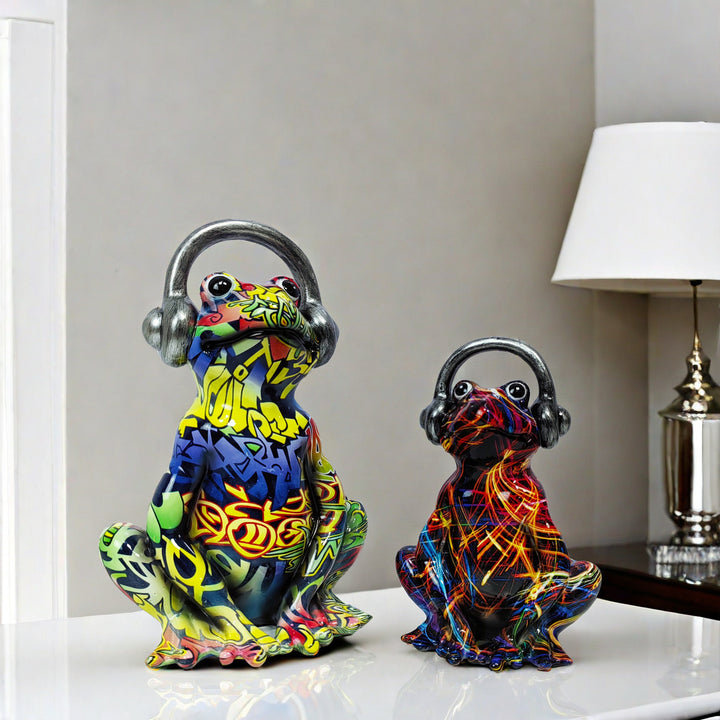 Musical Frog Sculpture Bowlift