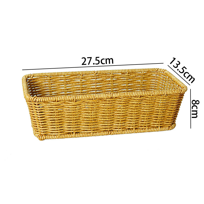 Versatile Woven Rectangular Storage Basket Bowlift