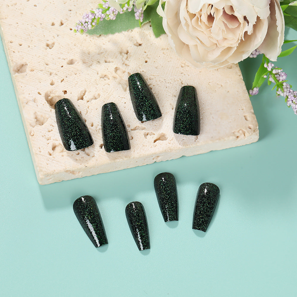 Glamorous Glitter Artificial Nails Bowlift