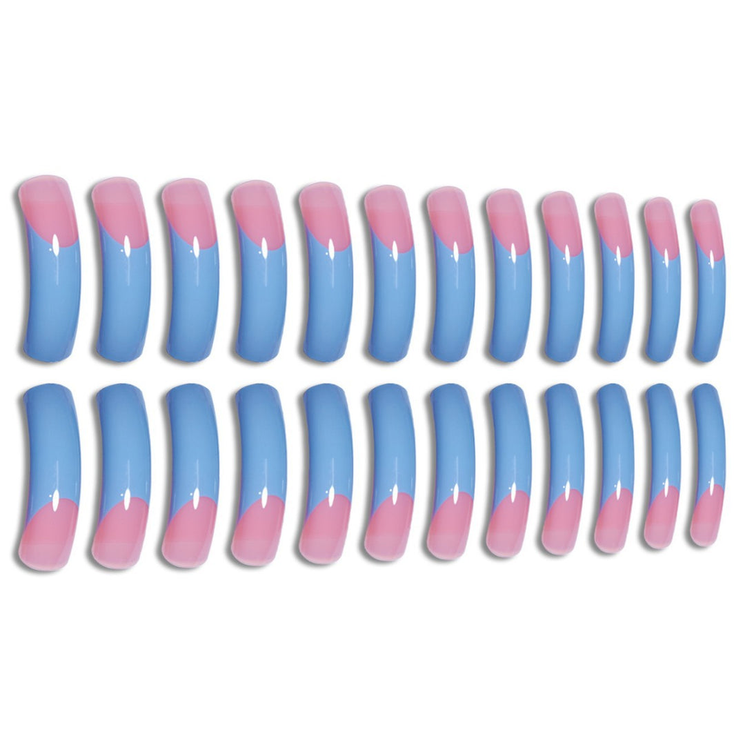 Glossy Long Stiletto Press-On Nails Bowlift
