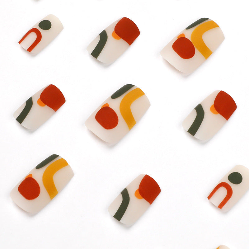 Creative Nail Art with Geometric Designs Bowlift