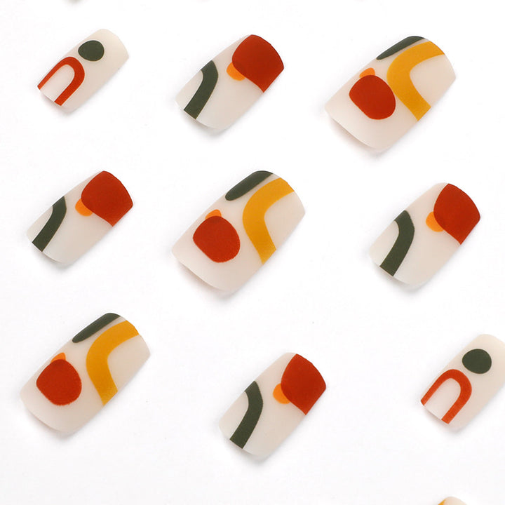 Creative Nail Art with Geometric Designs Bowlift
