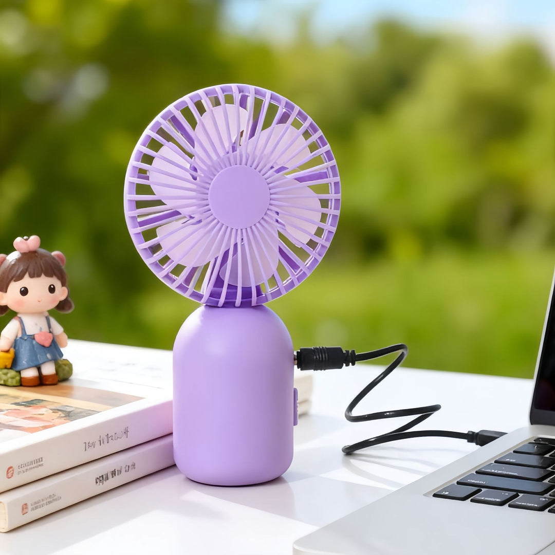 Women portable mini fan with flexible design Bowlift