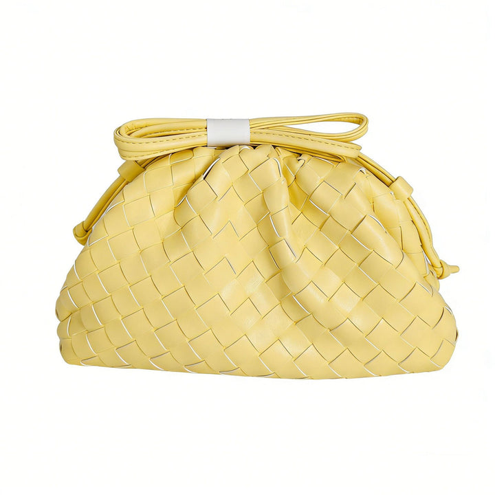 Textured Woven Handheld Clutch Bowlift