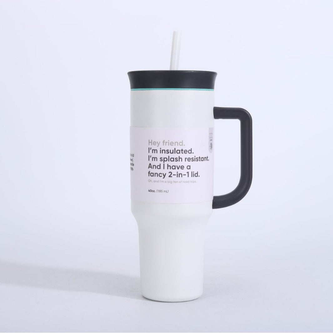 Women's insulated mug with 2-in-1 lid Bowlift