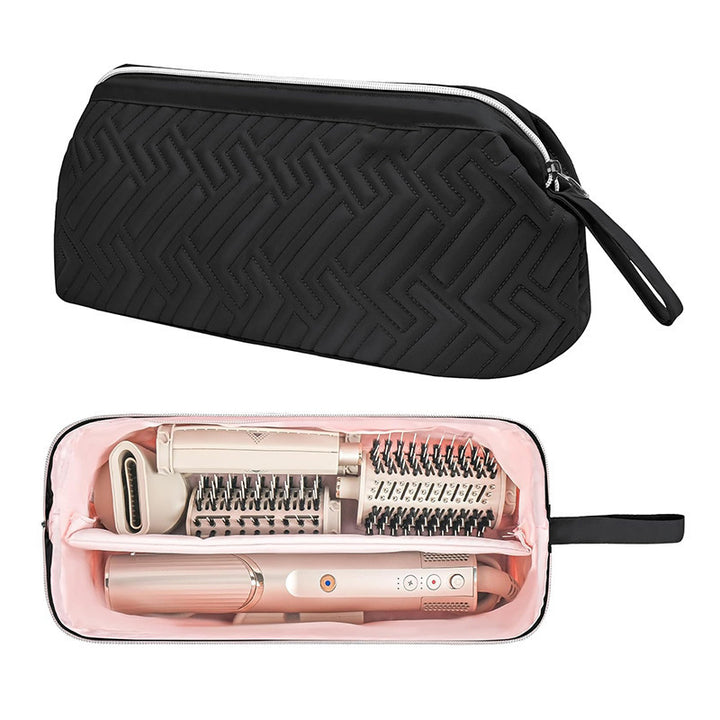 Cosmetic Organizer Bag with Elegant Quilting Bowlift
