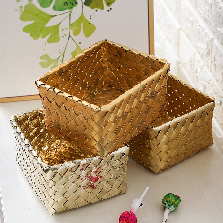 Decorative Woven Storage Box Bowlift