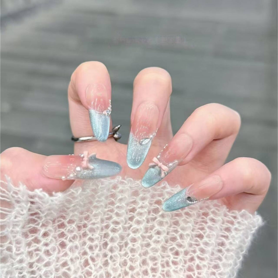 Artistic Nail Design with Decorative Elements Bowlift