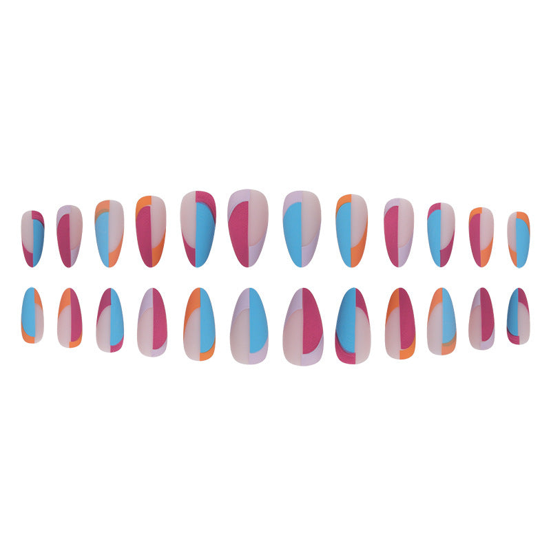 Artistic Pointed Press-On Nail Set Bowlift