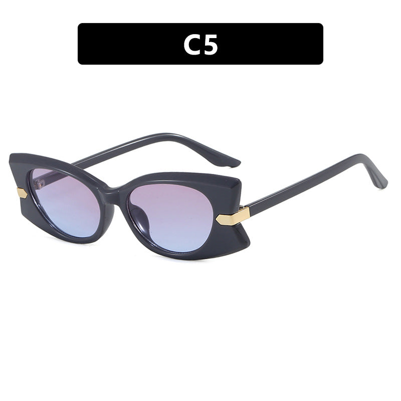 Women's Cat-Eye Sunglasses with stylish metal inserts and UV protection Bowlift