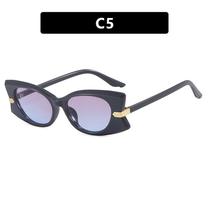 Women's Cat-Eye Sunglasses with stylish metal inserts and UV protection Bowlift