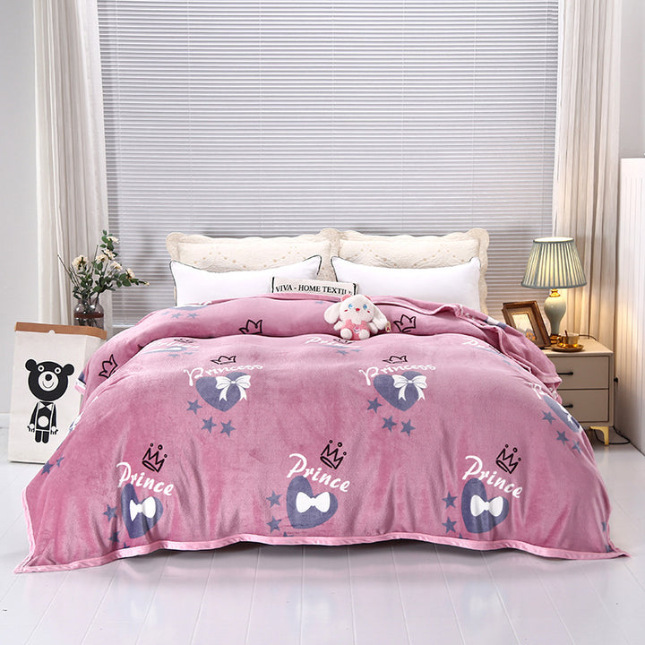 Women's cozy blanket with playful cloud pattern Bowlift