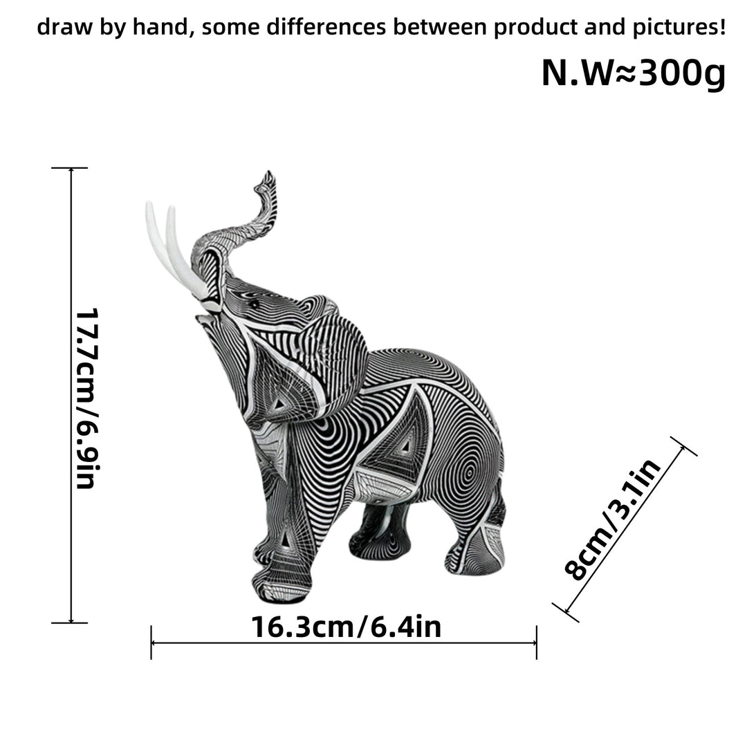 Creative elephant figurine with colorful design Bowlift