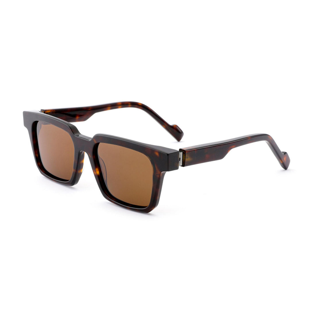 Women's sunglasses in modern, angular design with brown lenses Bowlift