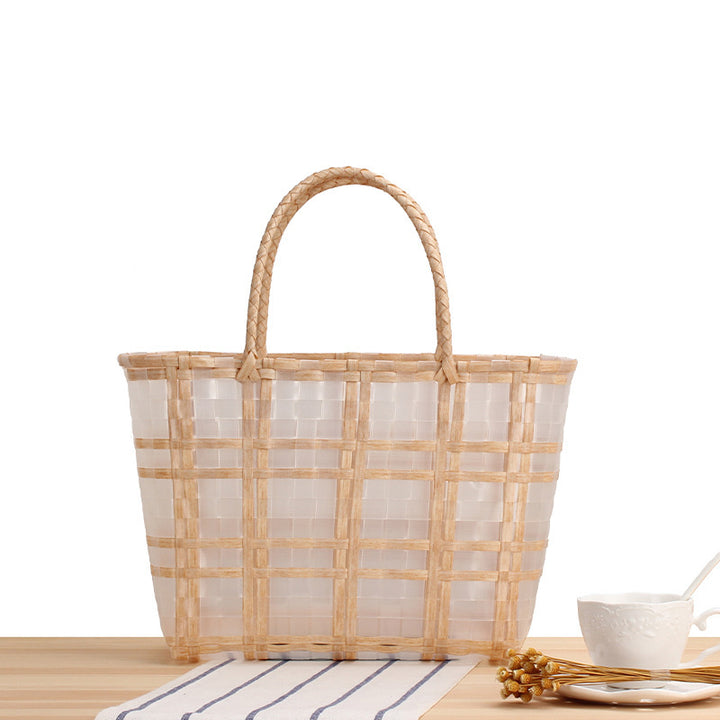Spacious beach bag with transparent design Bowlift