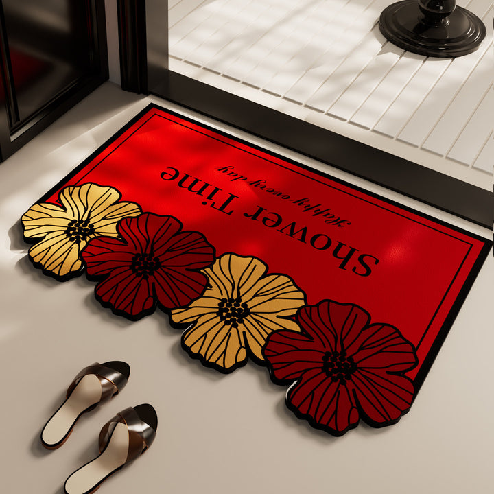 Floral Welcome Mat