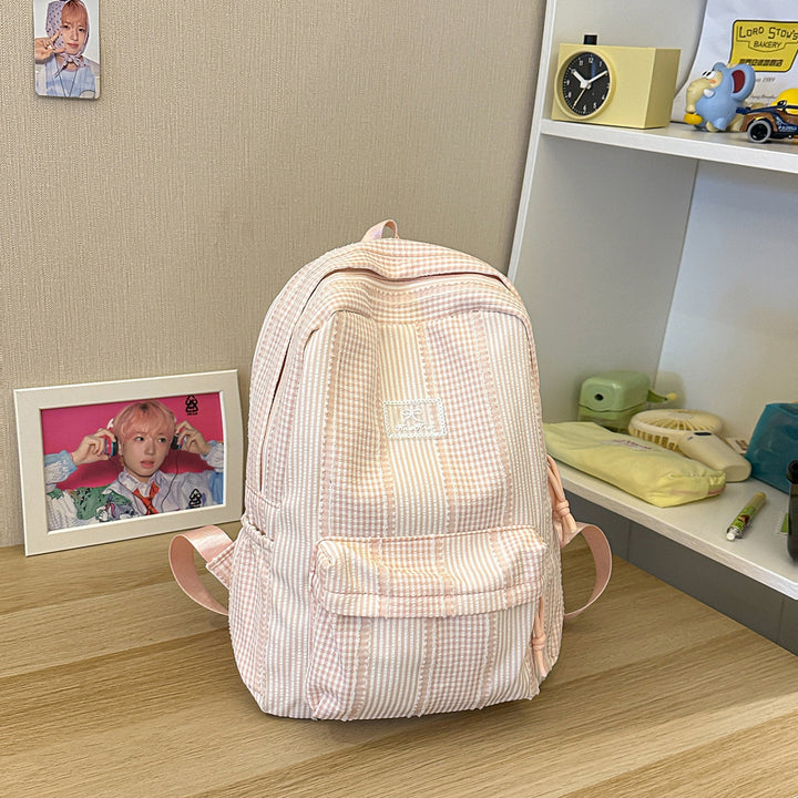 Casual Striped Backpack