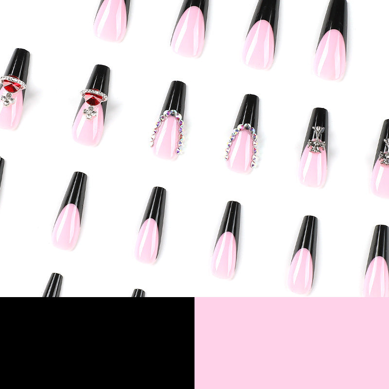 Artful Nail Extensions with Rhinestone and Planet Designs Bowlift