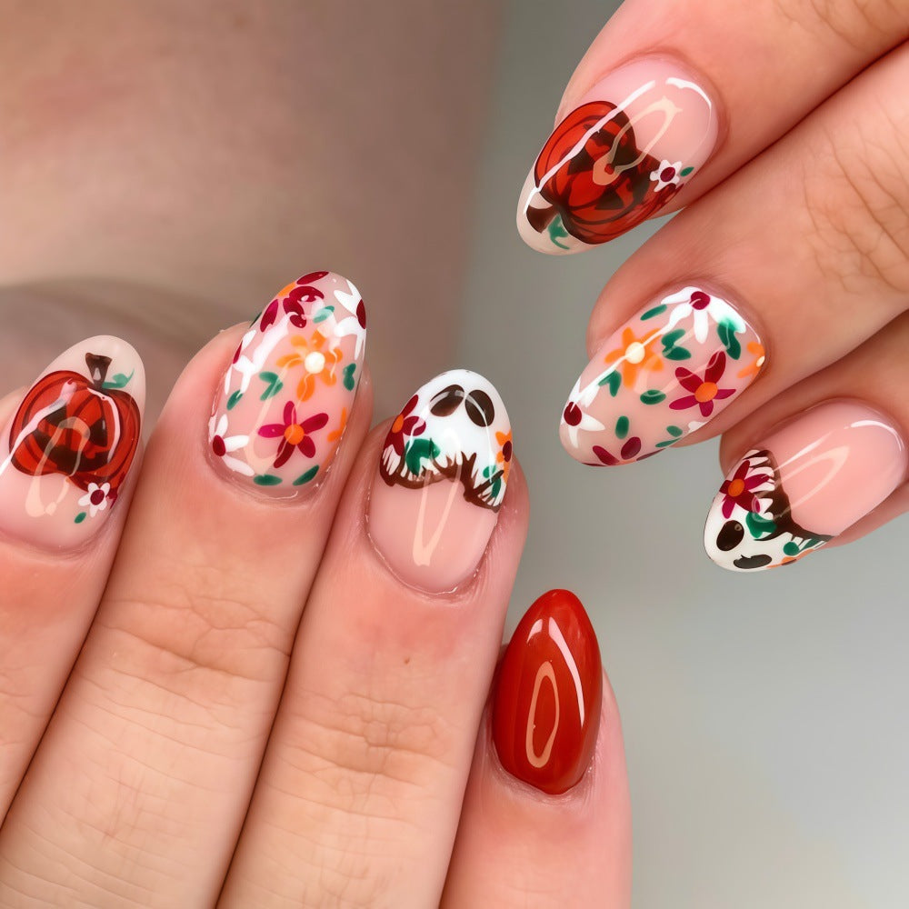 Artificial nails with autumn motifs Bowlift
