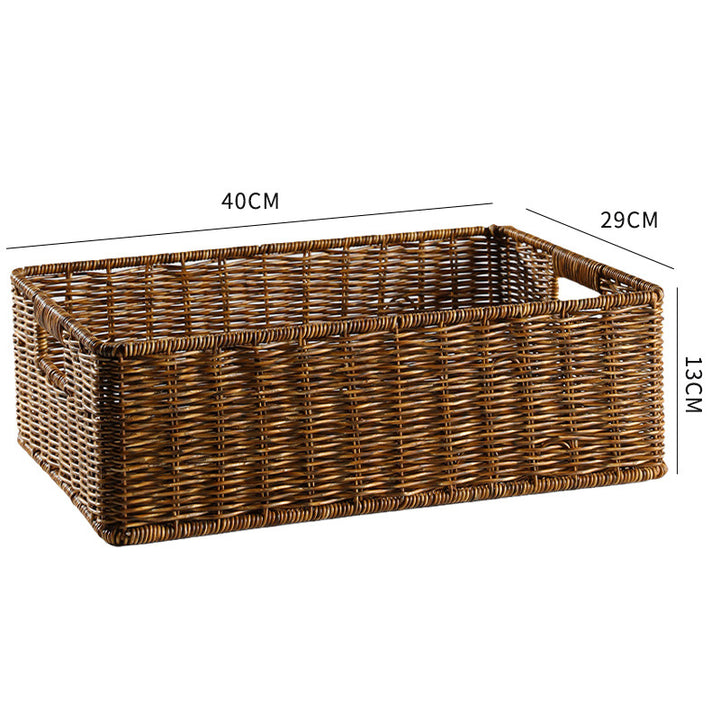 Rectangular Handwoven Storage Organizer Bowlift