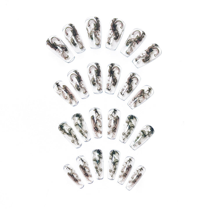 Artistic Patterned Nail Art Bowlift