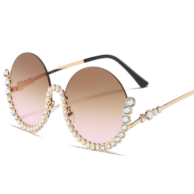 Women's Designer Sunglasses with Glamorous Crystal Accents Bowlift