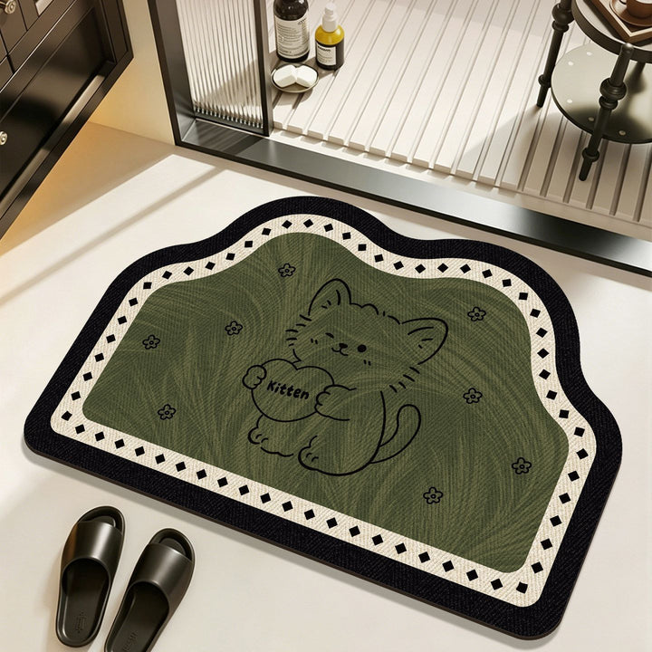 Playful Animal-Themed Bathroom Mat Bowlift