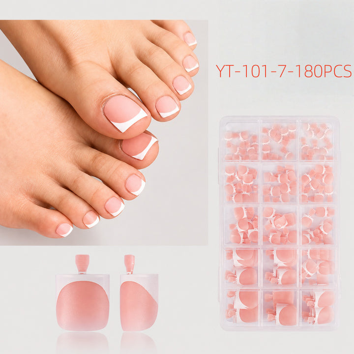 Artificial Nail Set with French Tips Bowlift