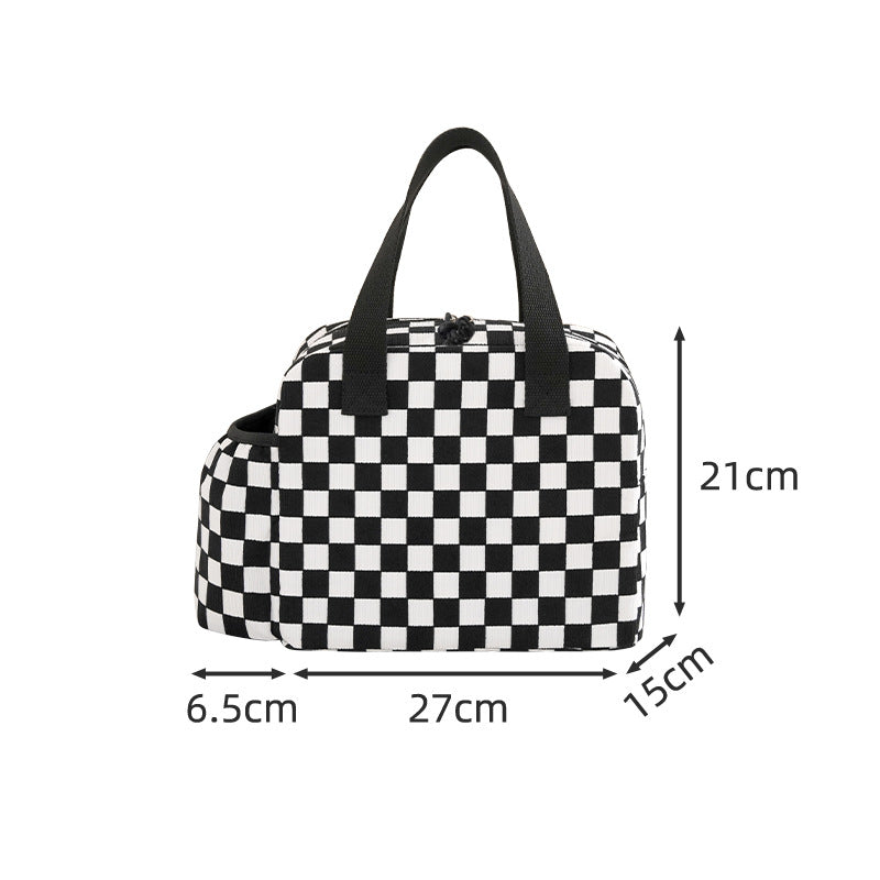 Insulated Lunch Tote with Beverage Holder Bowlift