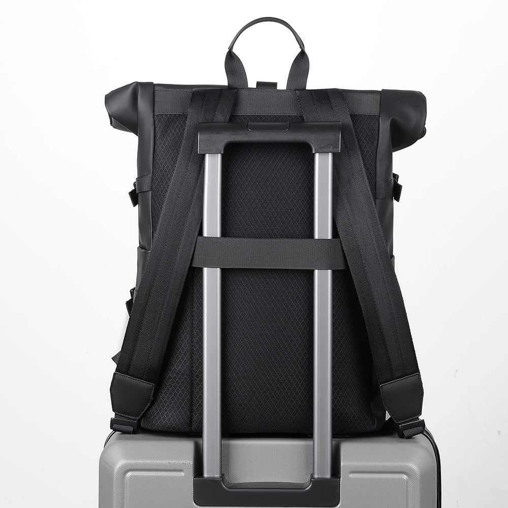 Stylish rolltop backpack with versatile organization compartments Bowlift