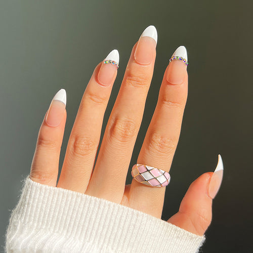 Stylish nail art with glitter accents Bowlift