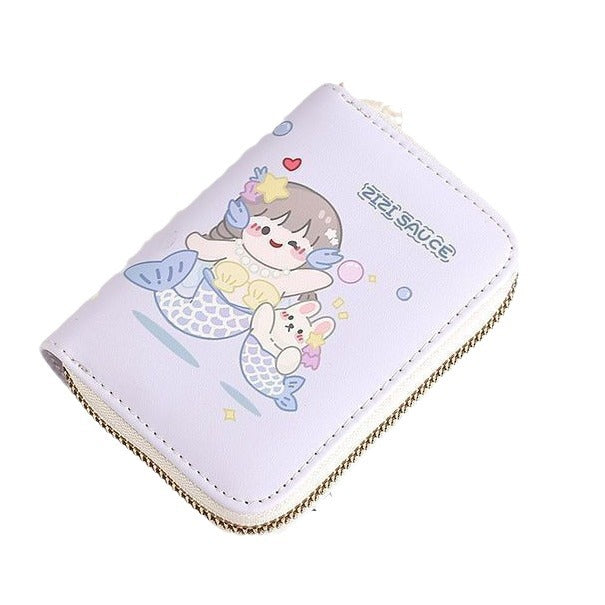 Cute Cartoon Character Zip Wallet Bowlift