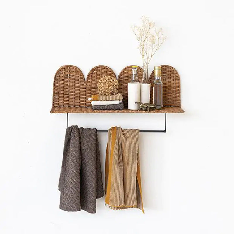 Wall shelf with woven design Bowlift