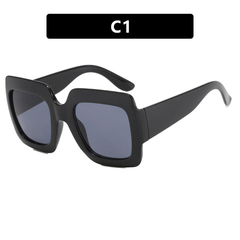 Women's oversized sunglasses with square frames and UV protection Bowlift