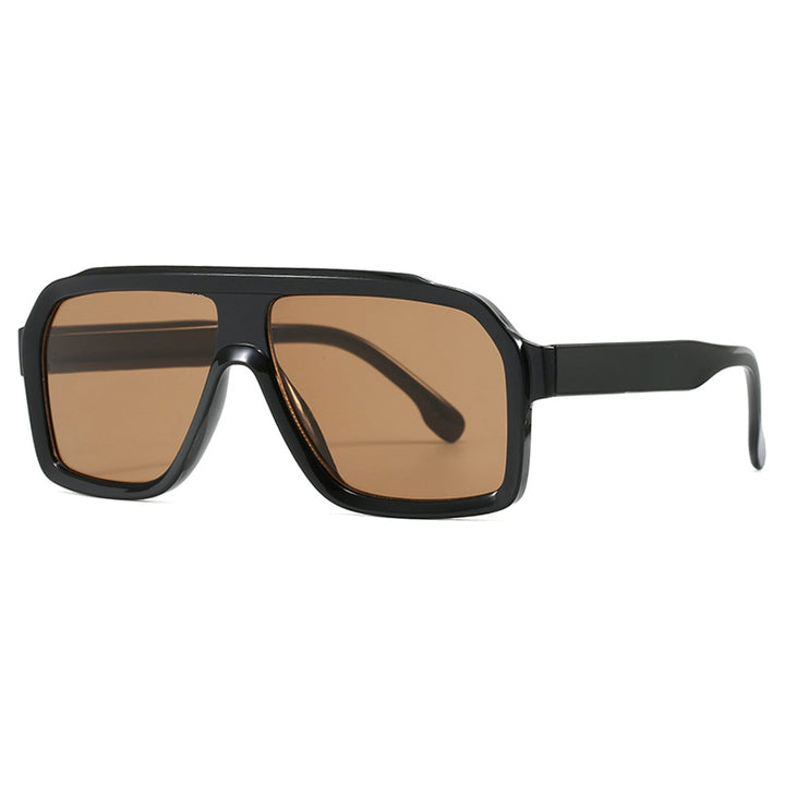 Women's large square sunglasses in a modern design with a sturdy frame Bowlift