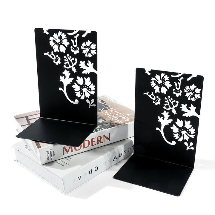 Artistic Rose Design Bookends